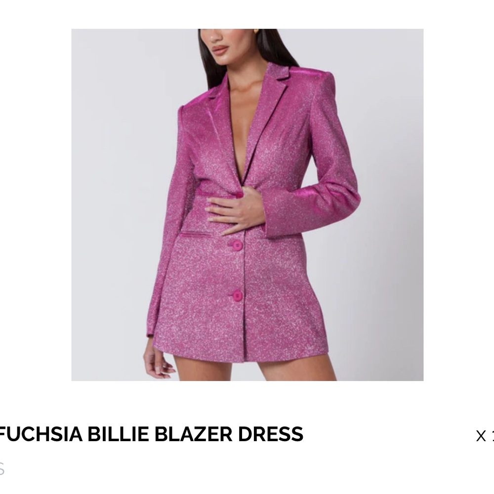 Pink Blazer Dress
